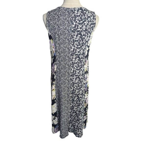 J. Jill Wearever Mixed Print Swing Trapeze Sleeveless Dress Small - Picture 4 of 6